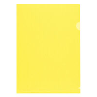 プラス 高透明カラークリアホルダー A4 イエロー 黄色 1セット（30枚） ファイル 80163
