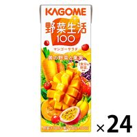 カゴメ　野菜生活100　マンゴーサラダ　200ml　1箱（24本入）【野菜ジュース】