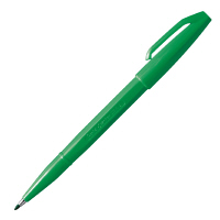 ぺんてる 水性ペン サインペン S520-DD 緑 1セット（30本:10本入×3箱）