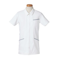 ヤギコーポレーション リゼルヴァ 医療白衣 半袖ナースジャケット メンズ R8493 ネイビー S 1枚（取寄品）