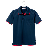 ヤギコーポレーション ユニフィット 介護ユニフォーム 半袖ポロシャツ ユニセックス NW8993 ネイビー 3L 1枚（取寄品）
