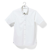 ヤギコーポレーション ユニフィット 介護ユニフォーム 半袖ニットシャツ メンズ UF8485 ホワイト S 1枚（取寄品）