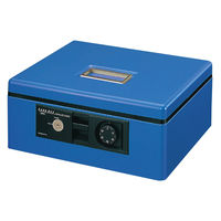 アスクル】カール事務器 キャッシュボックス ブルー A5 CB-8570-B 1台 