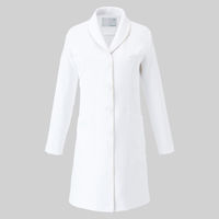 トンボ ウィキュア 薬局衣 レディスコート CM704-01 ホワイト×ホワイト S 医療白衣 診察衣 ドクターコート（取寄品）