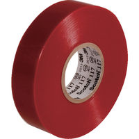 スリーエム ジャパン（3M） 3M ビニールテープ 赤 19mmX20m 10巻入り 117 RED 20 10P 342-7064（直送品）
