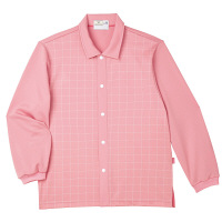 トンボ キラク 患者用前開きシャツ（男女兼用） CR849 ピンク S 検診用ウェア（患者衣・検査衣・検査着） 1枚（取寄品）