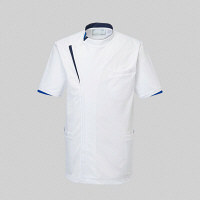 トンボメディカル メンズジャケット CM231 ホワイト S 医療白衣 1枚（取寄品）