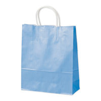 ササガワ 手提げ袋 丸紐 クリスタルブルー ブルー 小 50-5104 1袋（50枚入）（取寄品）