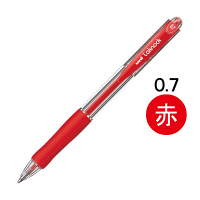 アスクル】油性ボールペン替芯 楽ノック単色用 0.7mm 赤 SA-7CN 三菱 