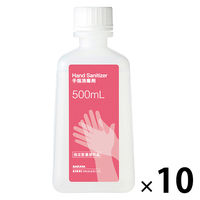 サラヤ 手指消毒剤 500mL 付替用 1箱（10本入）　オリジナル