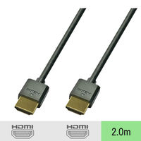 Vodaview HDMIケーブル(スリムタイプ) HDMI[オス] - HDMI[オス] ブラック