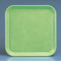 角盆 H-3350 グリーン 1箱（10枚入) 関東プラスチック工業 （取寄品）