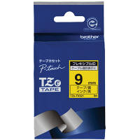 ピータッチ テープ フレキシブルID 幅9mm 黄ラベル(黒文字) TZe-FX621 2個 ブラザー（取寄品）