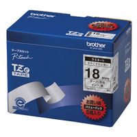 ピータッチ テープ 幅18mm 透明ラベル(黒文字) TZe-141V 1セット（5個入） ブラザー