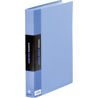 キングジム クリアーファイルカラーベース A4タテ60ポケット 307×242×35mm 青 スーパー業務用パック 1パック（30冊入）