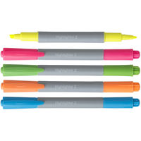 アスクル　蛍光ペン　ツインタイプ　5色セット　10本　蛍光マーカー オリジナル