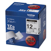 ピータッチ テープ スタンダード 幅12mm 白ラベル(黒文字) TZe-231V 1セット（5個入） ブラザー