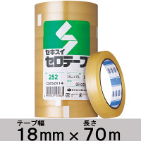 アスクル】 積水化学工業 セロテープ（R） 18mm×50m C252X04 1セット