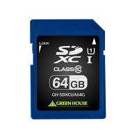 グリーンハウス UHS-I対応SDHCカード 64GB GH-SDXCUA64G（直送品）