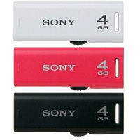 ソニー USBメモリー 4GB Rシリーズ 3本パックアソート USBメディア USM4GR 3C 1箱（3個入） USB2.0対応