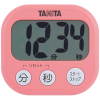 タニタ（TANITA）でか見えタイマー100分計　ピンク　キッチンタイマー　1個