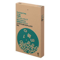 アスクル　半透明ゴミ袋スタンダード箱入り 90L 高密度タイプ　厚さ0.025mm　バイオマス素材10%使用 オリジナル