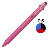 ジェットストリーム 3色ボールペン 0.5mm 油性 ローズピンク軸 SXE3-400-05 三菱鉛筆uniユニ