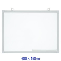 プラス ホワイトボード 樹脂製フレーム 900×600mm 壁掛け WB-0906JSQ