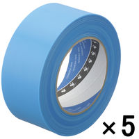寺岡製作所 養生テープ P-カットテープ No.4140 塗装養生用 青 幅50mm×長さ50m巻 1セット（5巻：1巻×5）