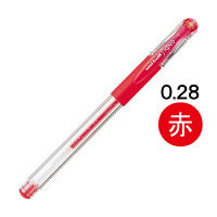 ゲルインクボールペン ユニボールシグノ 超極細 0.28ミリ 赤 キャップ式 UM15128.15 三菱鉛筆uniユニ