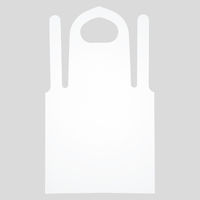 「現場のチカラ」　伊藤忠リーテイルリンク　使い切り袖なしポリエプロン　0.018mm厚　ホワイト　1箱（100枚入） オリジナル