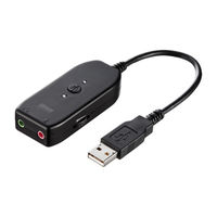 サンワサプライ USBオーディオ変換アダプタ MM-ADUSB3 1本（直送品）