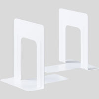 アスクル　ブックエンド　M　ホワイト　10組（20個） オリジナル