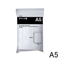 アスクル】ユニパック(R) カラー半透明 青 J-4 1袋（100枚入） 生産 