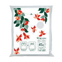 アスクル】日本サニパック スマートキューブ とって付き半透明ポリ袋 