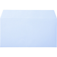 ムトウユニパック ナチュラルカラー封筒 長3横型 アクア 500枚（100枚×5袋）