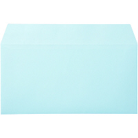 ムトウユニパック ナチュラルカラー封筒 長3横型 ブルー テープ付 500枚（100枚×5袋）