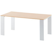 アール・エフ・ヤマカワ レセプションテーブル ナチュラル 幅1600×奥行800×高さ700mm 1台（2梱包）