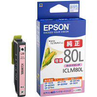 エプソン（EPSON） 純正インク ICLM80L ライトマゼンタ（増量） IC80シリーズ 1個