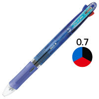 3色ボールペン クリップオン スリム3C 0.7mm 青軸 B3A5-BL ゼブラ