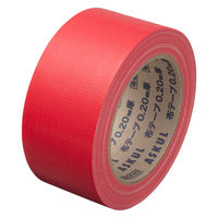 【ガムテープ】「現場のチカラ」 カラー布テープ 0.20mm厚 50mm×25m 赤 アスクル 1巻 オリジナル