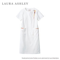 住商モンブラン LAURA ASHLEY（ローラ アシュレイ） ナースワンピース LW411 オフホワイト/アメリピンク LL 医療白衣 1枚（直送品）