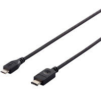 バッファロー USB2.0ケーブル C to microB ブラック 2m BSUCMB220BK 1台（直送品）