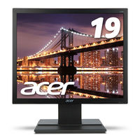 Acer 19インチスクエア液晶モニター ブラック V196LBbd テレワーク 在宅 リモート（直送品）