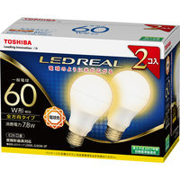 東芝 LED全方向60W電球色2個パック LDA8L-G/60W-2P（直送品）