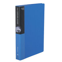 コクヨ ポストカードホルダー 固定式 A4-S 200ポケット 青 ハセ-230NB 1セット（4冊）（直送品）