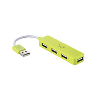 エレコム USB2.0ハブ（コンパクトタイプ） U2H-SN4NBF3GN 1個
