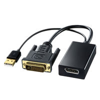 サンワサプライ DVI-DisplayPort変換アダプタ AD-DPFDV01 1個（直送品）