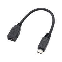 サンワサプライ マイクロUSB変換アダプタ（MicroBオス-ミニBメス） AD-USB17 1個（直送品）