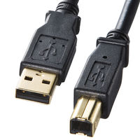 サンワサプライ USB2.0ケーブル USB Aオス-USB Bオス ブラック 0.6m KU20-06BKHK 1本（直送品）